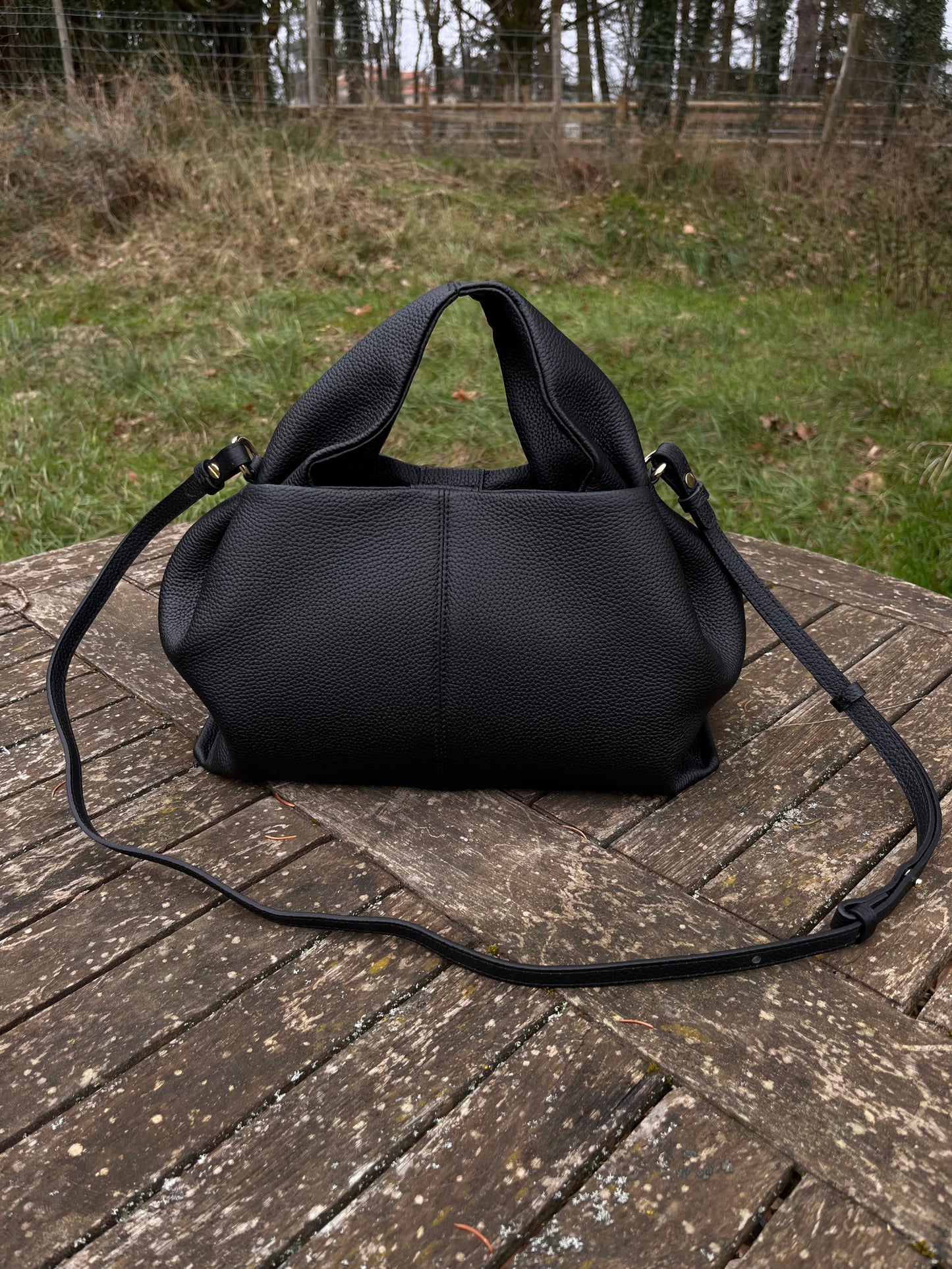 LANA PARIS | Le Sac Louisa Marie • Noir Obscur